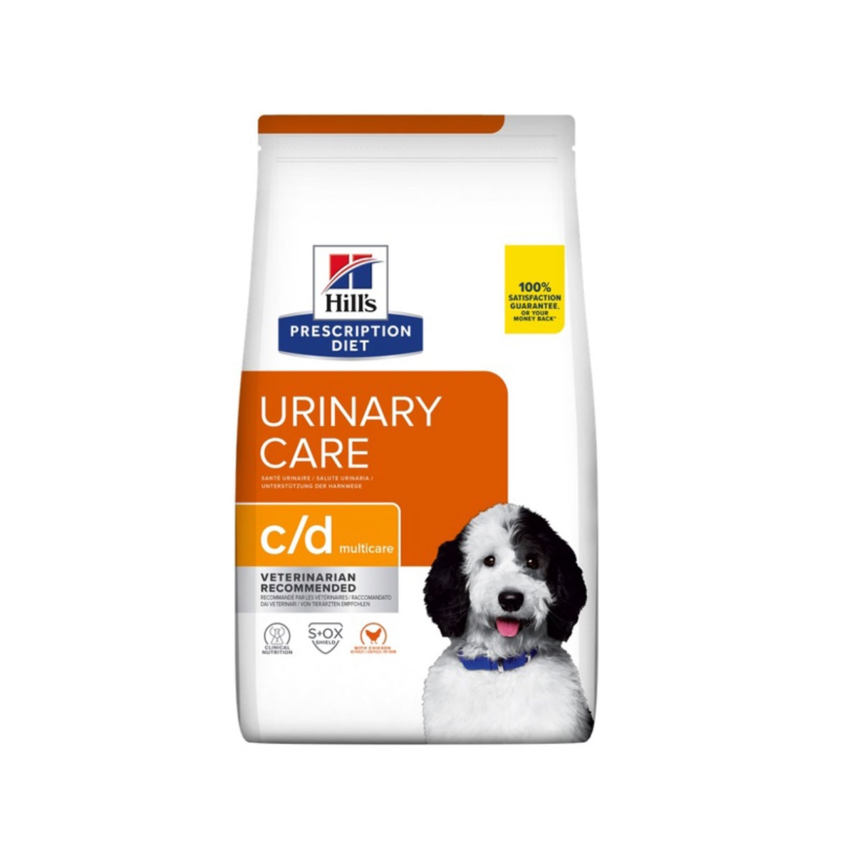 HILL'S PD c/d Multicare sausā barība suņiem, vista, 1.5kg - Produkta attēls