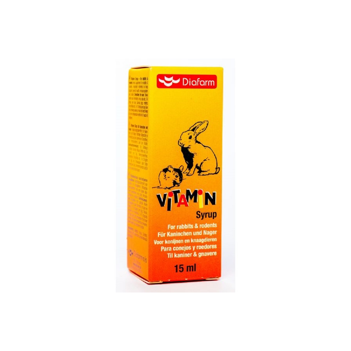 Diafarm vitamīnu sīrups trušiem/grauzējiem 15ML - Produkta attēls