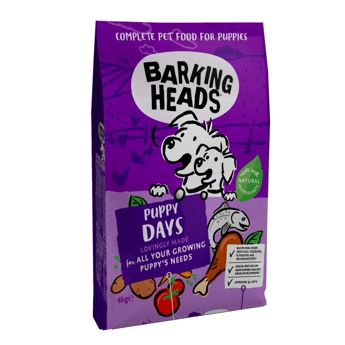 Barking Heads Puppy Days barība kucēniem, 6 kg - Produkta attēls