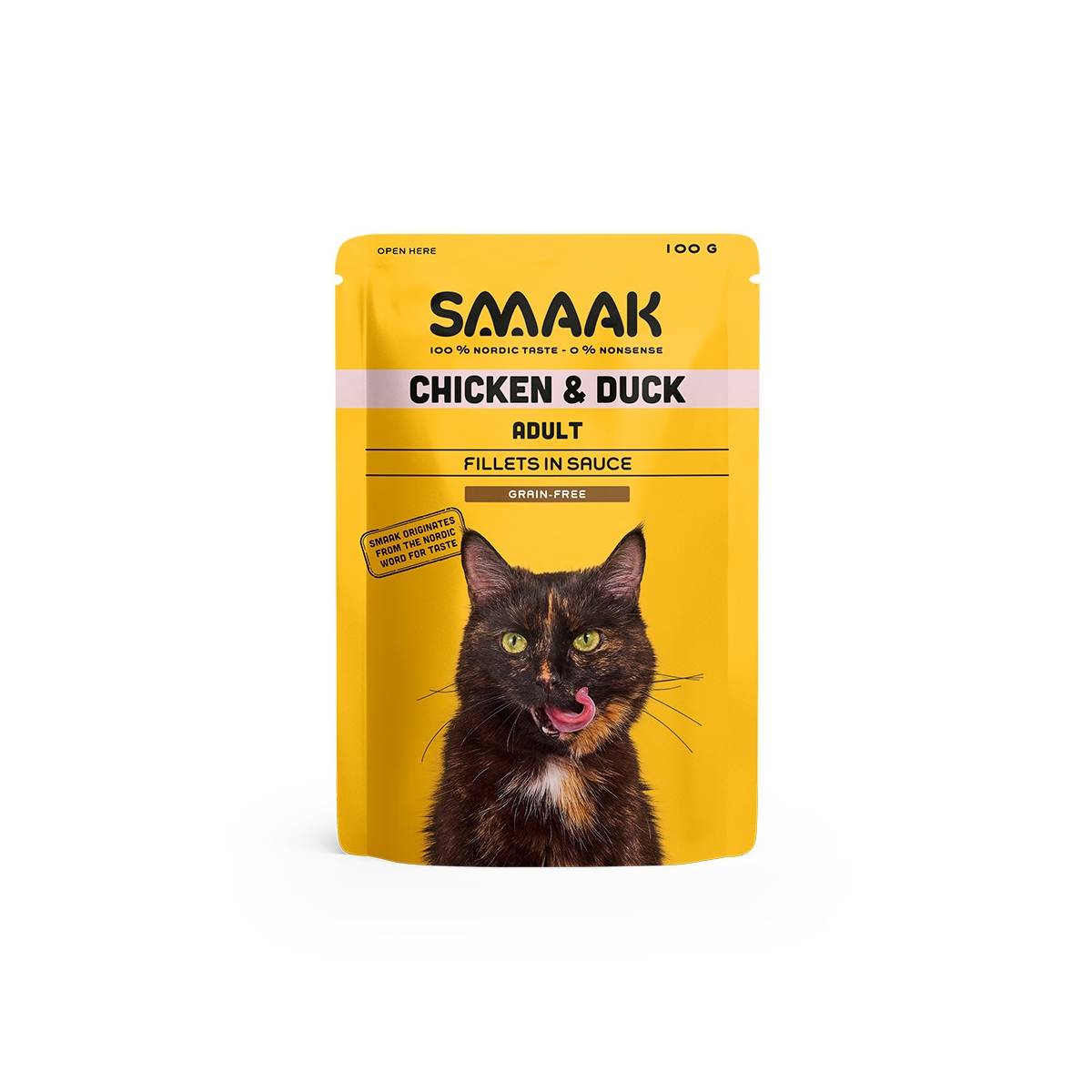 SMAAK mitrā barība kaķiem, vista/pīle, 100g - Produkta attēls
