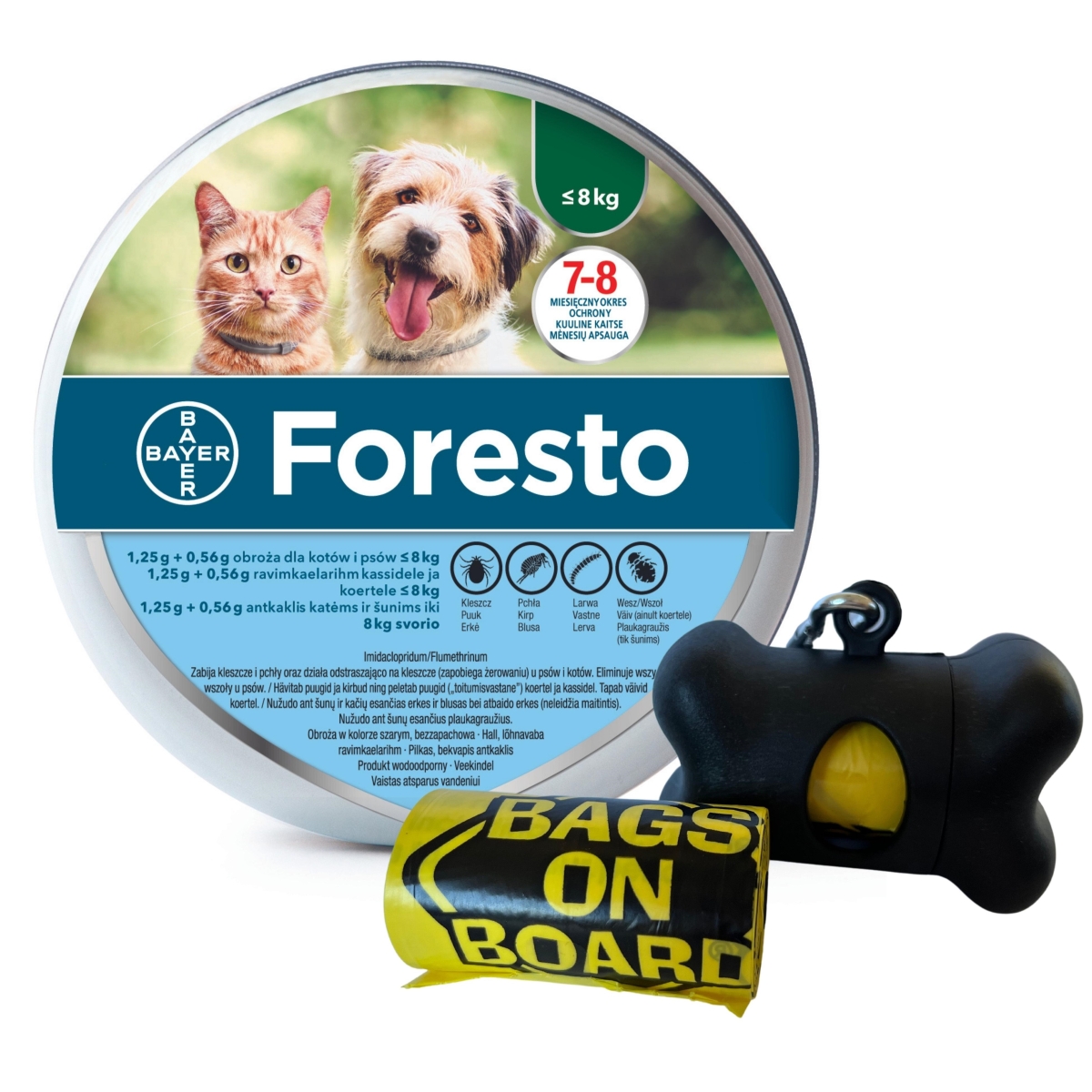 Foresto 38cm kakla siksnas komplekts suņiem - Produkta attēls