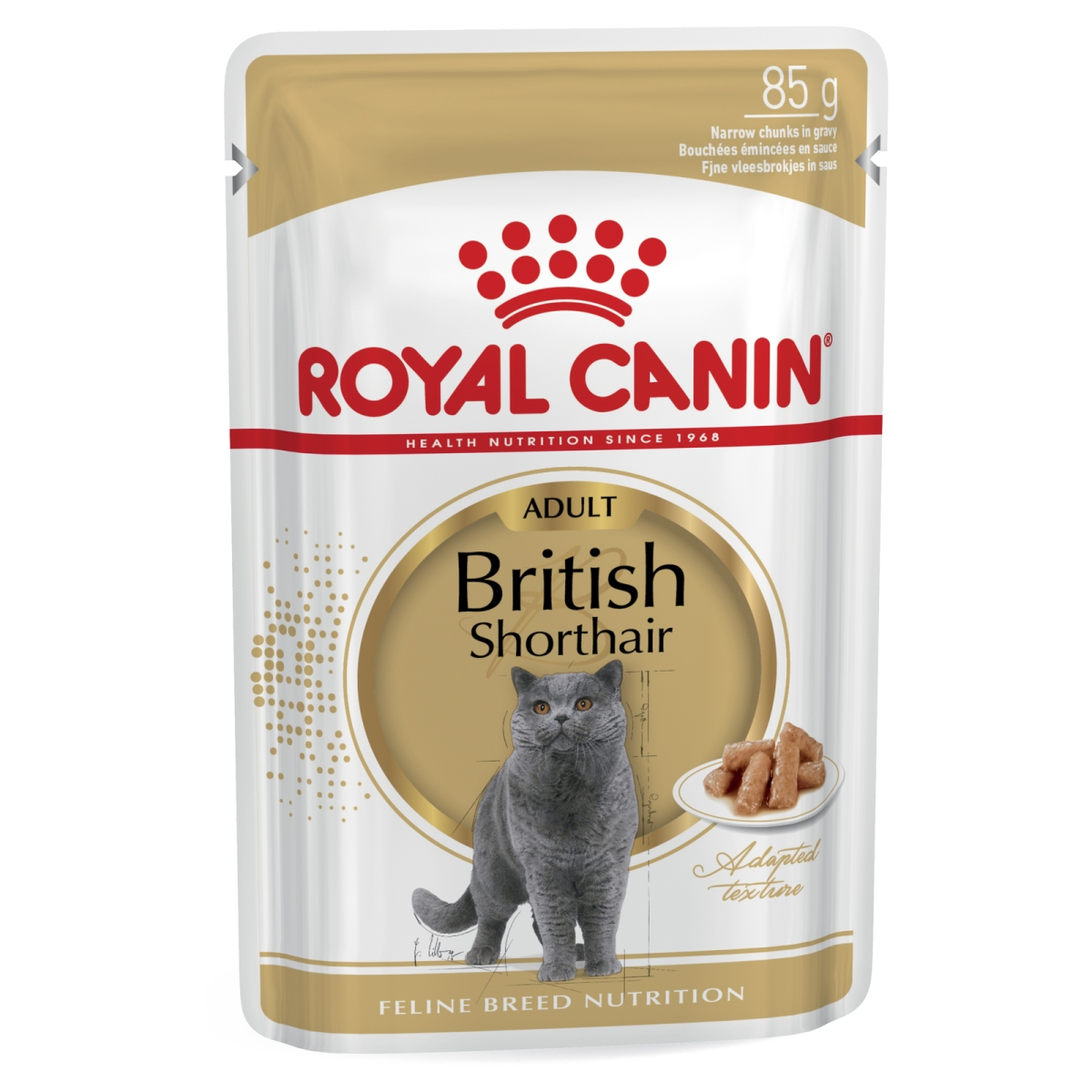 ROYAL CANIN mitrā barība Britu īsspalvainās šķirnes kaķiem, 85g - Produkta attēls