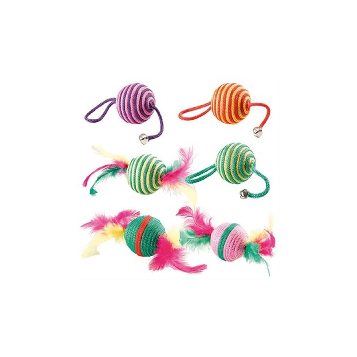 FERPLAST Cord Ball rotaļlieta-bumbiņa kaķiem, S