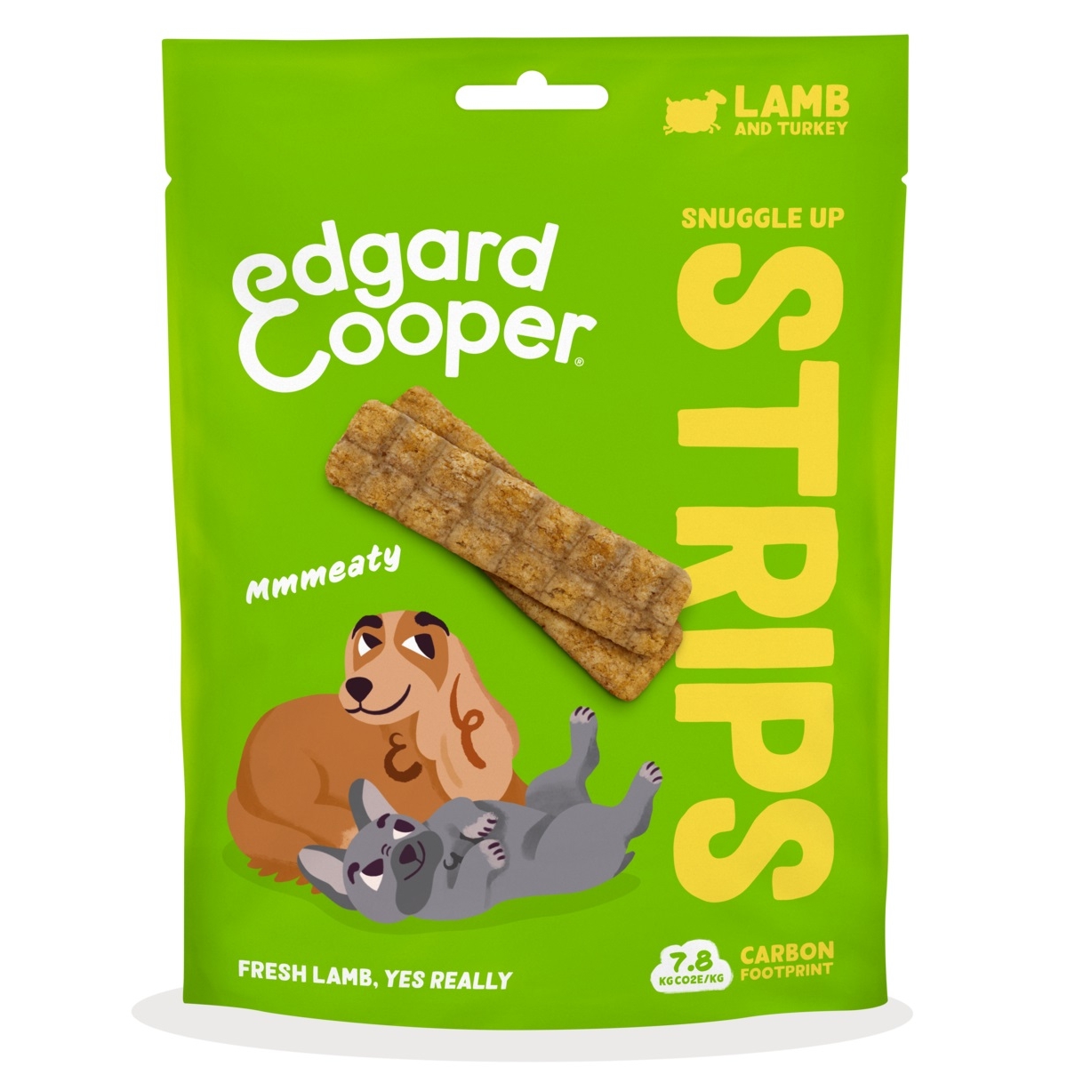 EDGARD COOPER Strips kārumi suņiem, jērs/tītars, 75g - Produkta attēls