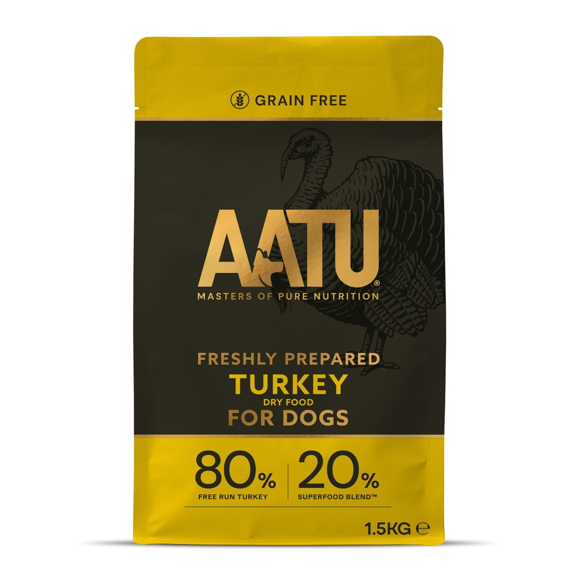 AATU sausā barība suņiem, tītars 1,5 kg - Produkta attēls