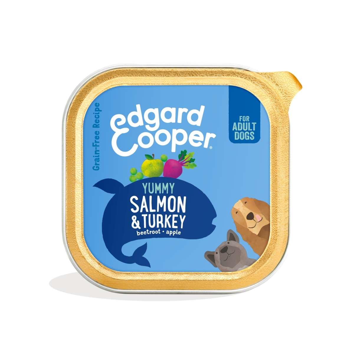 EDGARD COOPER mitrā barība suņiem lasis/tītara gaļa 150g - Produkta attēls