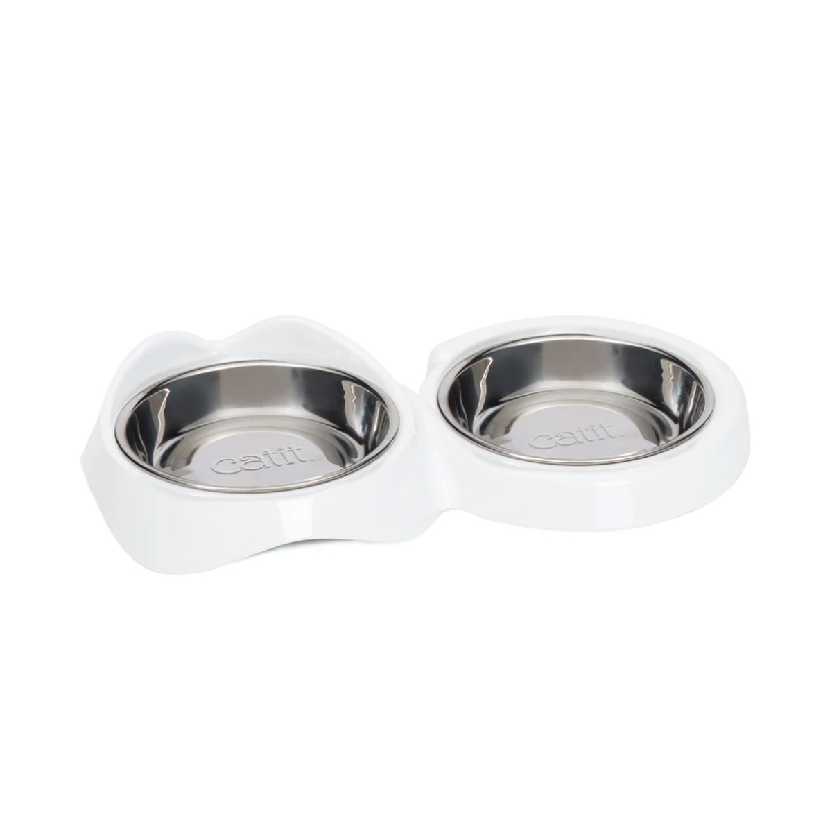 CATIT Pixi Double barošanas trauks, balts - Produkta attēls