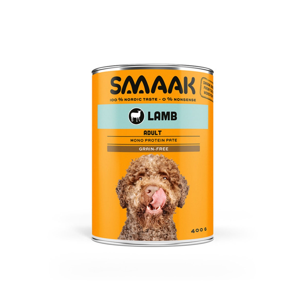 SMAAK mitrā barība suņiem, jērs, 400g - Produkta attēls