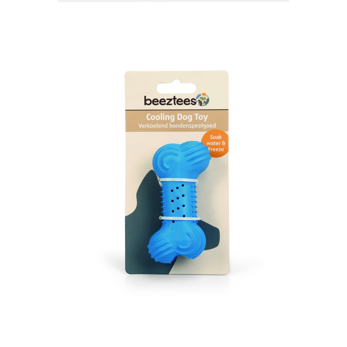 BEEZTEES Frisco Bone rotaļlieta suņiem, 10cm, zila - Produkta attēls