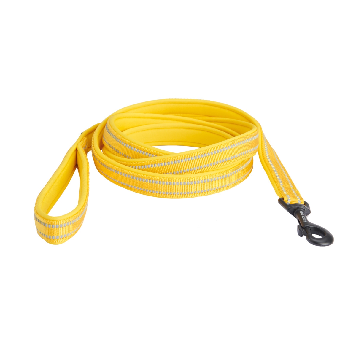 FEEL ACTIVE Padded pavada suņiem, 1 x 200 cm, dzeltena - Produkta attēls