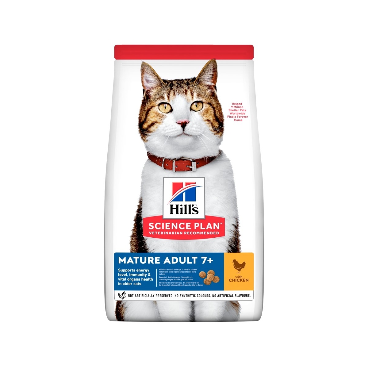 HILL'S SP Mature 7+ sausā barība kaķiem, vista, 300g - Produkta attēls