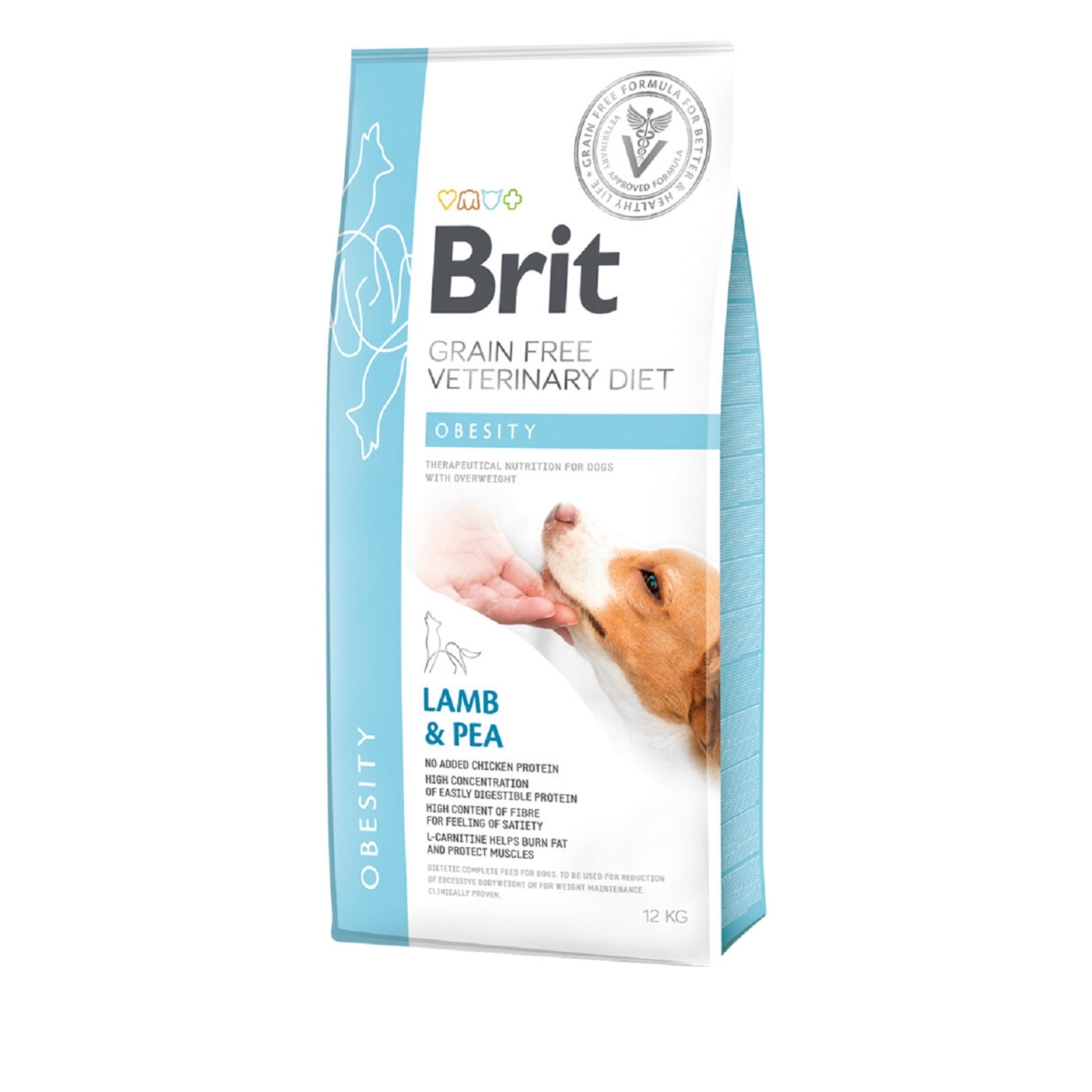 BRIT GF VD Obesity sausā barība suņiem, jērs/zirņi, 12kg - Produkta attēls