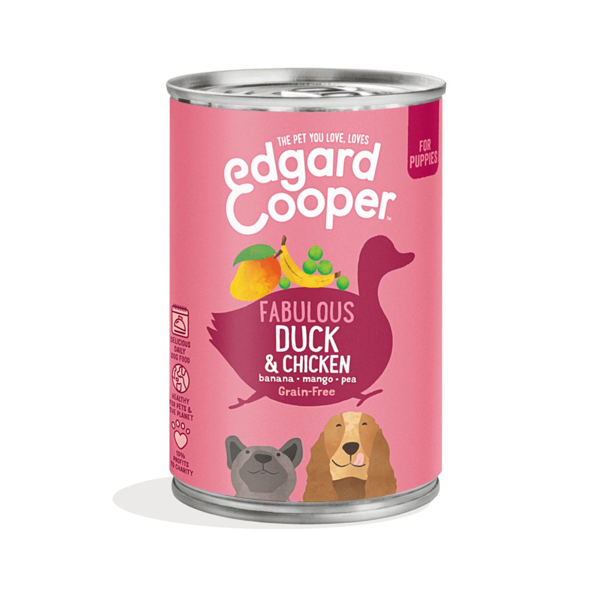 EDGARD COOPER mitrā barība kucēniem ar pīles un vistas gaļu, 400g - Produkta attēls