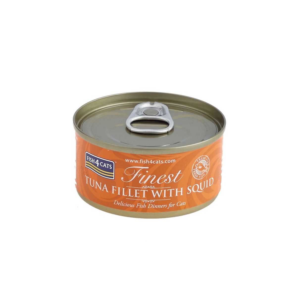 FISH4CATS mitrā barība kaķiem, tuncis/kalmāri, 70 g - Produkta attēls