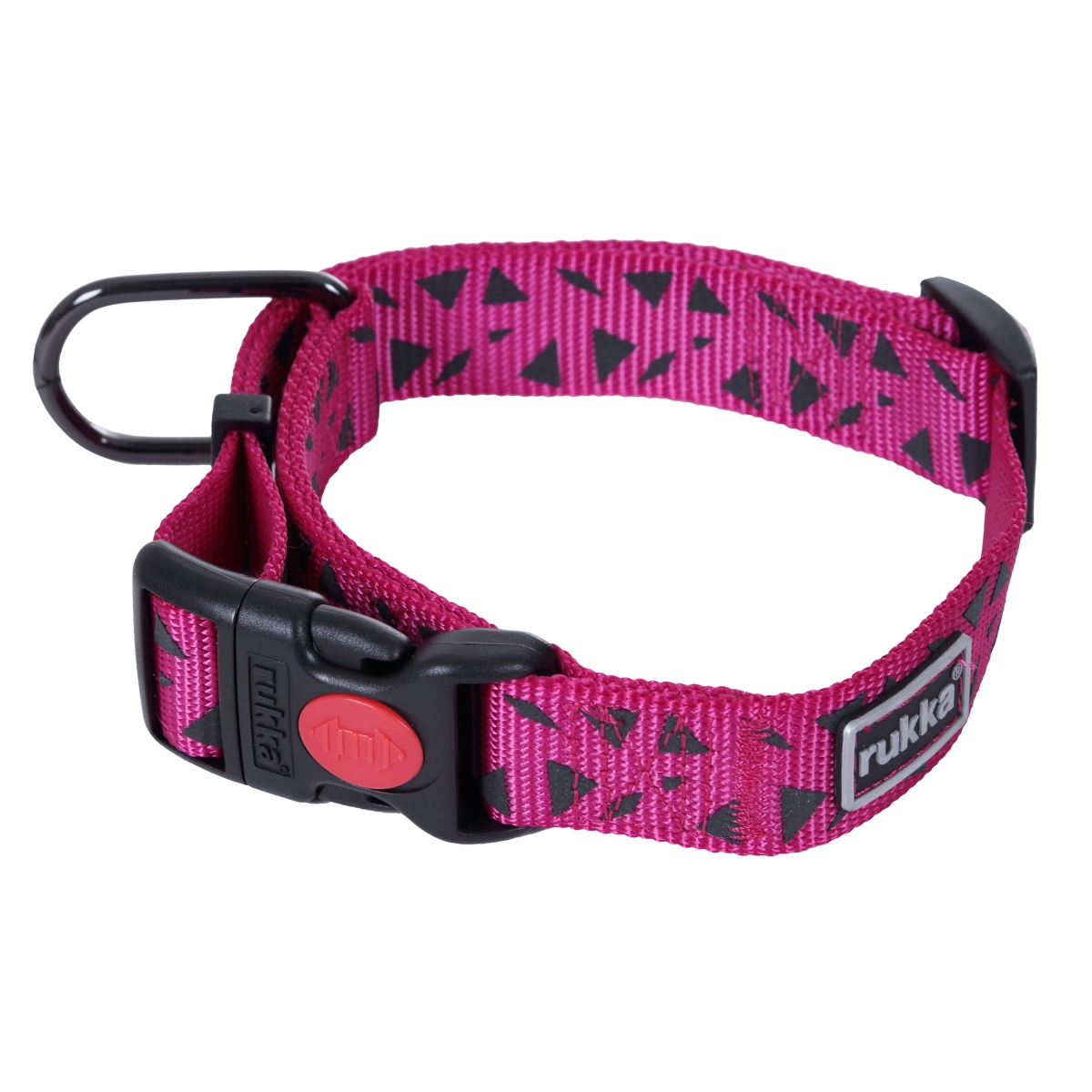 Rukka Dazly kakla siksna, S izmērs, 20 mm/30-40 cm, karmīna krāsa - Produkta attēls