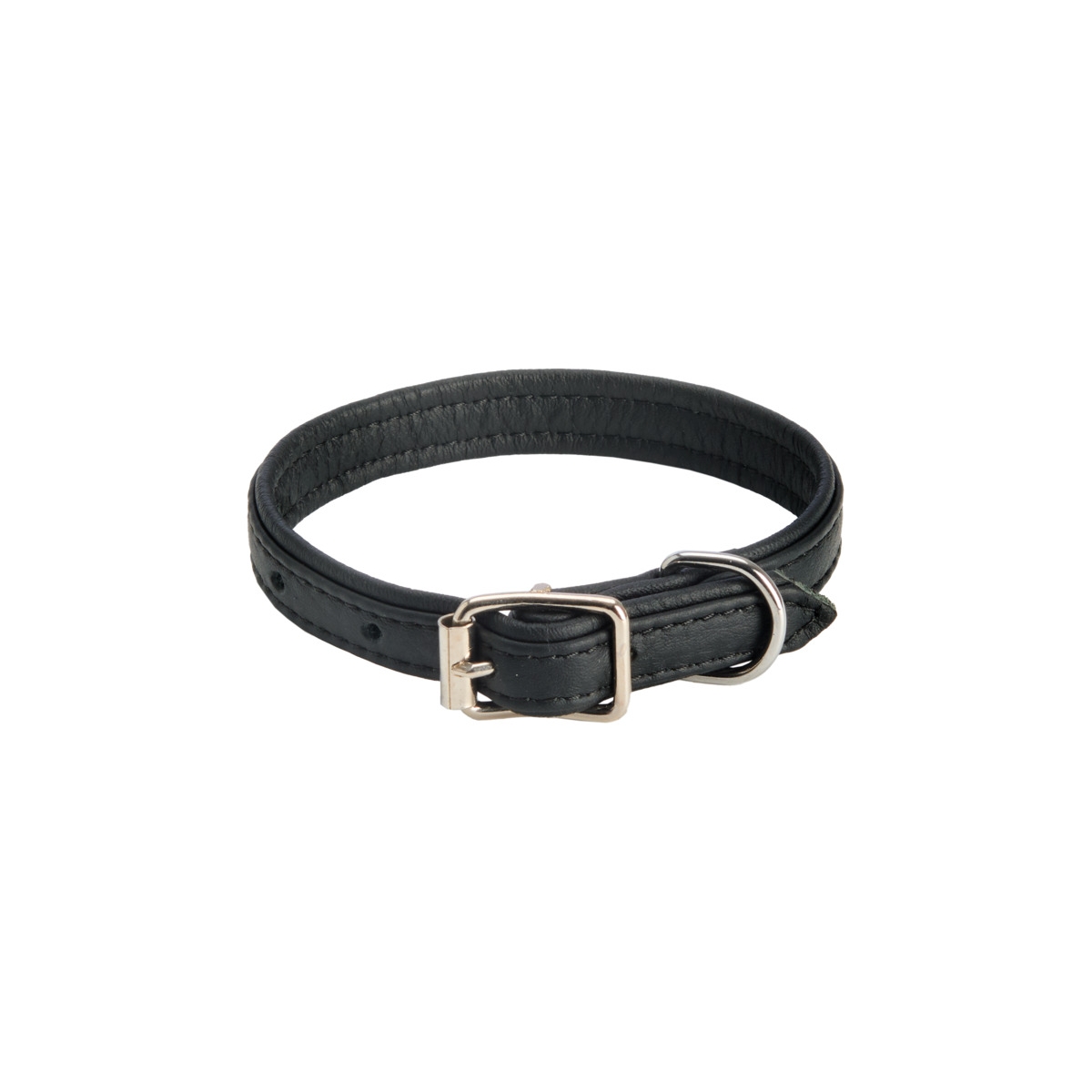 FEEL LEATHER Puppy kaklasiksna kucēniem, 1,5 x 30 cm, melna - Produkta attēls