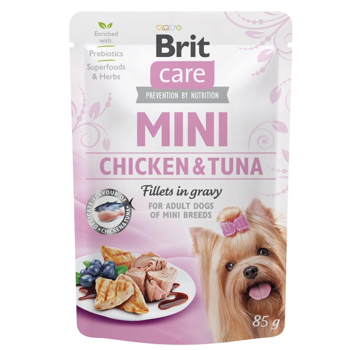 BRIT Care Mini mitrā barība suņiem, vista/tuncis mērcē, 85g - Produkta attēls