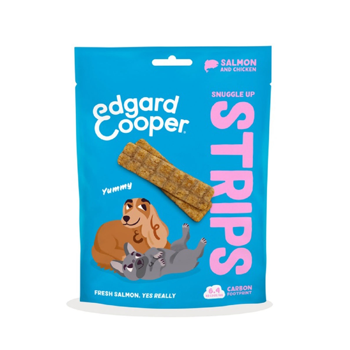 EDGARD COOPER Strips kārumi suņiem, lasis/ vista, 75g - Produkta attēls
