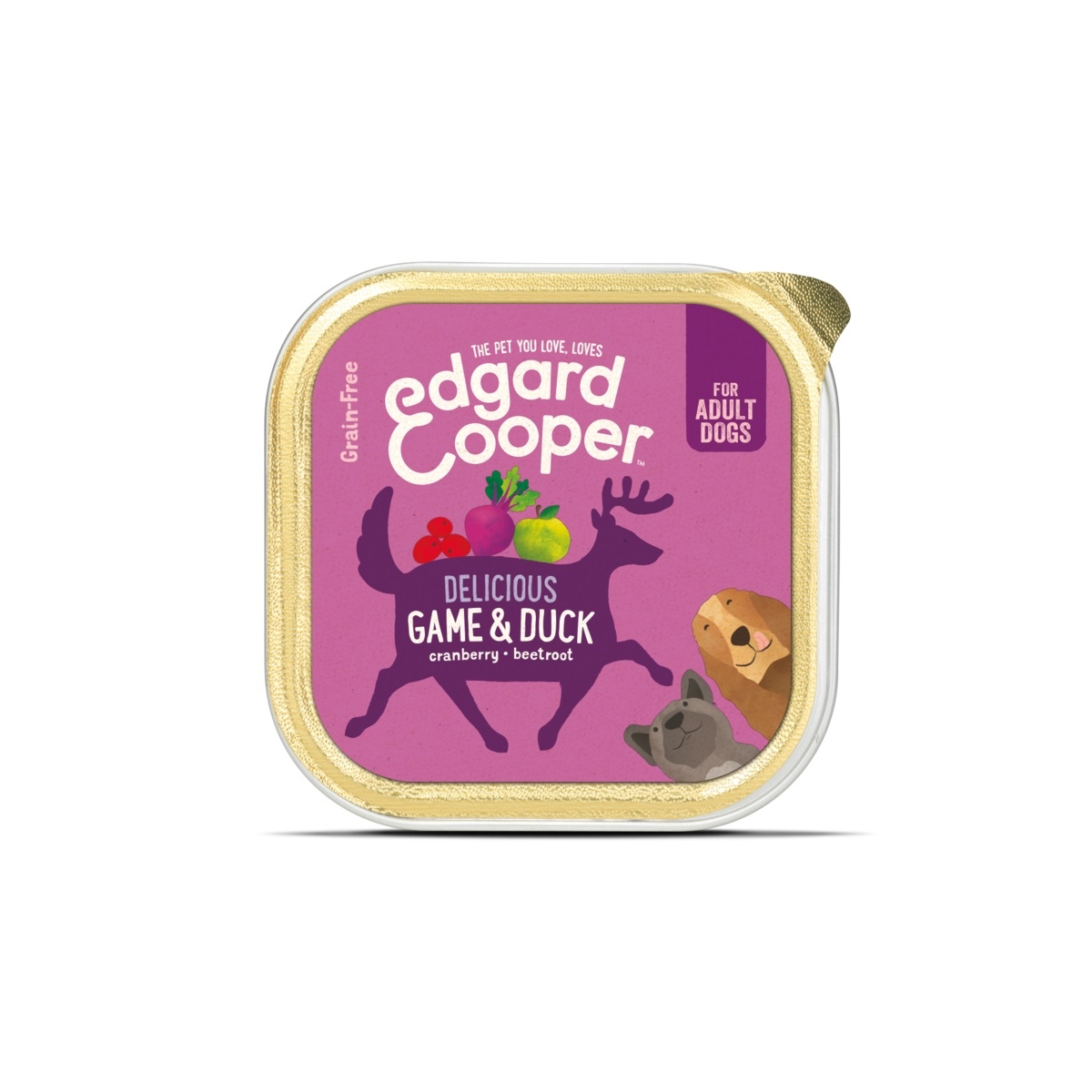 EDGARD COOPER mitrā barība suņiem, medījums/pīle, 150 g - Produkta attēls