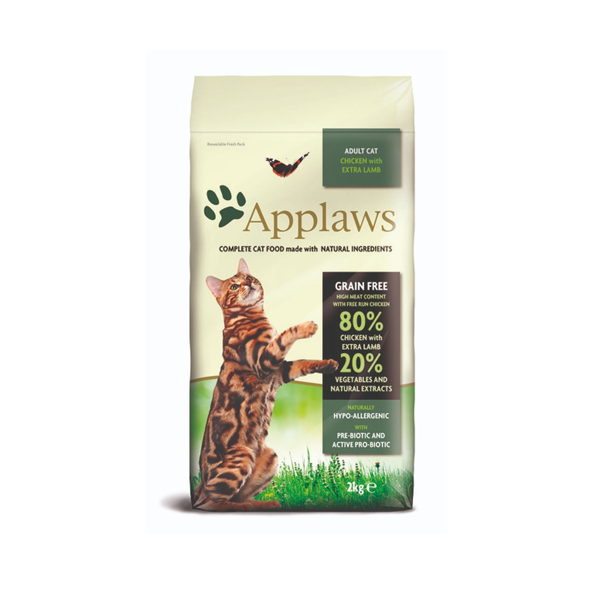 Applaws barība kaķiem ar vistu un jēru, 2 kg