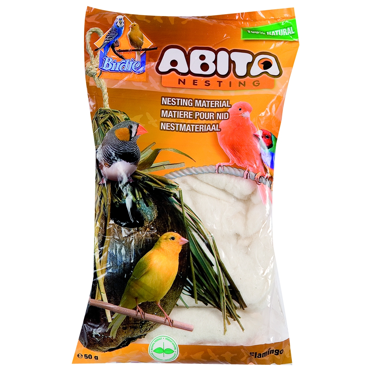 FLAMINGO Abita ligzdu materiāls- kokvilna, 50g - Produkta attēls