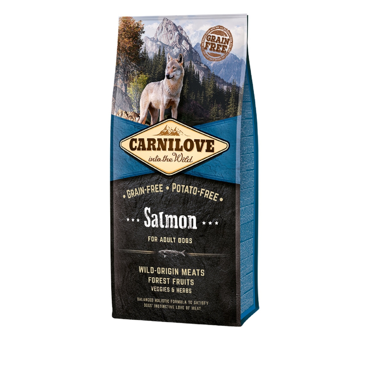 CARNILOVE sausā barība suņiem, lasis, 12kg - Produkta attēls