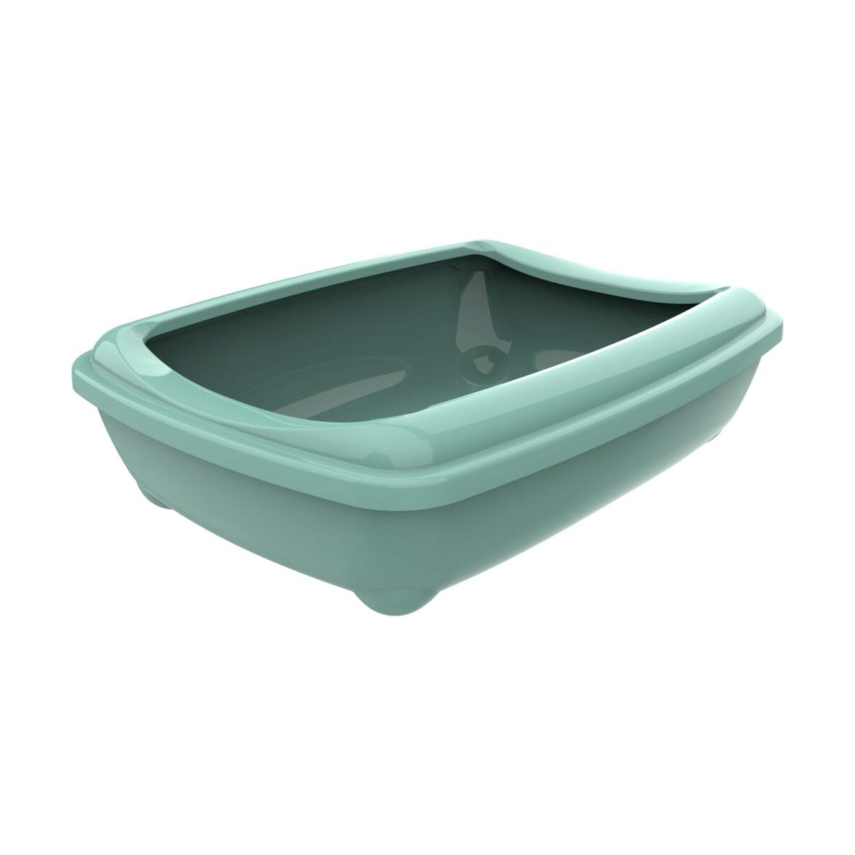 MODERNA Klasiskā kaķu tualete, 38 x 50 x 14 cm, zaļa - Produkta attēls