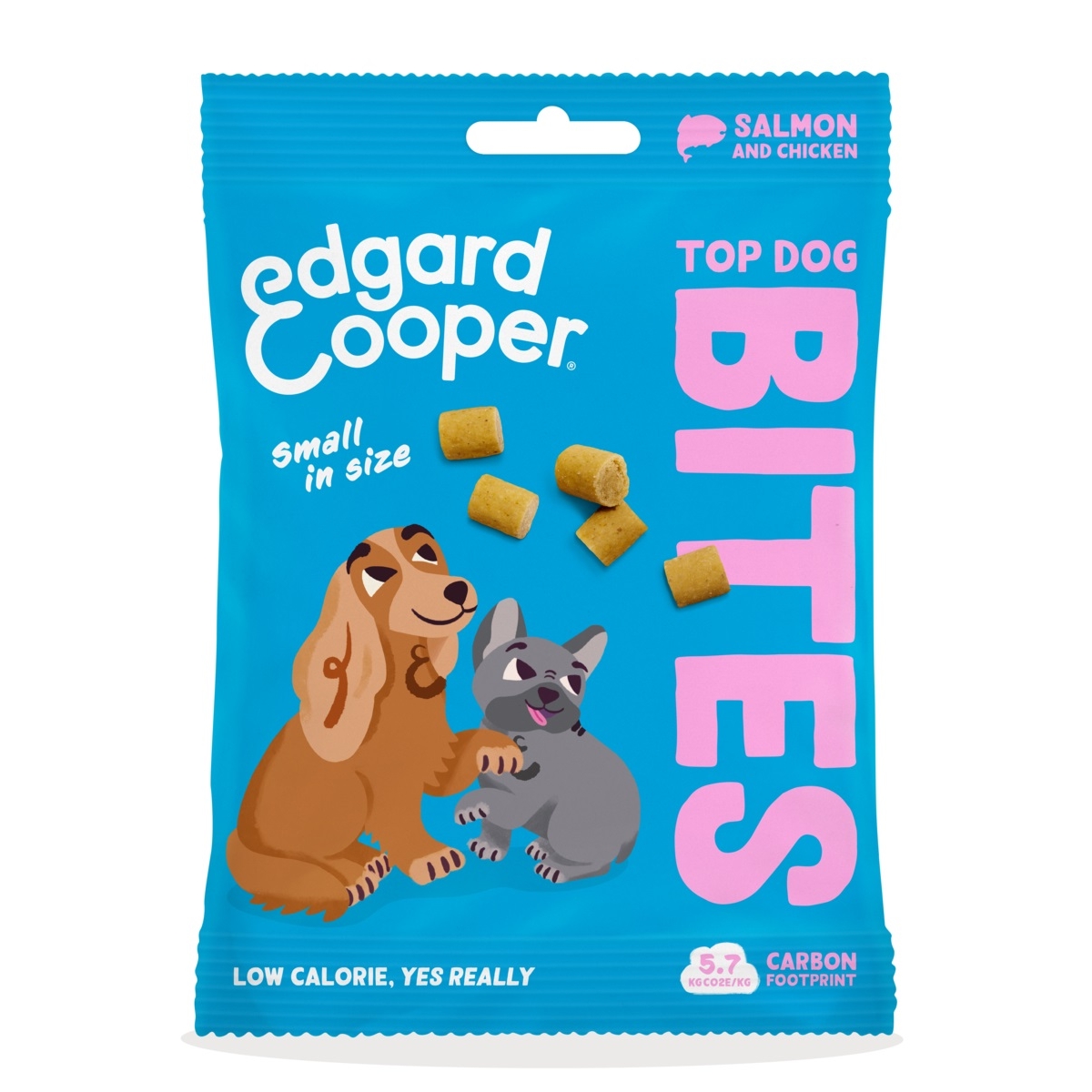 EDGARD COOPER Bites kārumi suņiem lasis/vista, S, 50g - Produkta attēls