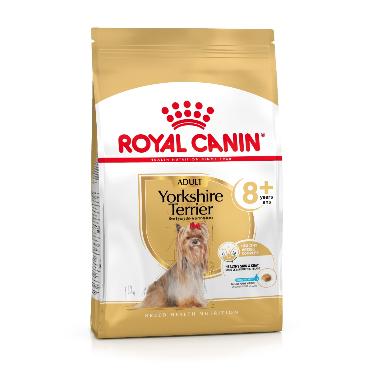 Royal Canin sausā barība Jorkšīras terjeru šķirnes suņiem 8+ 1,5kg - Produkta attēls