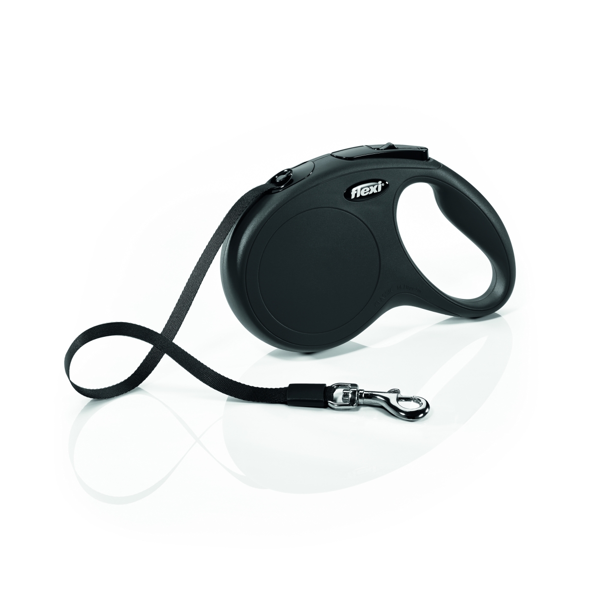 Flexi Classic Compact pavada, M/5m, melna