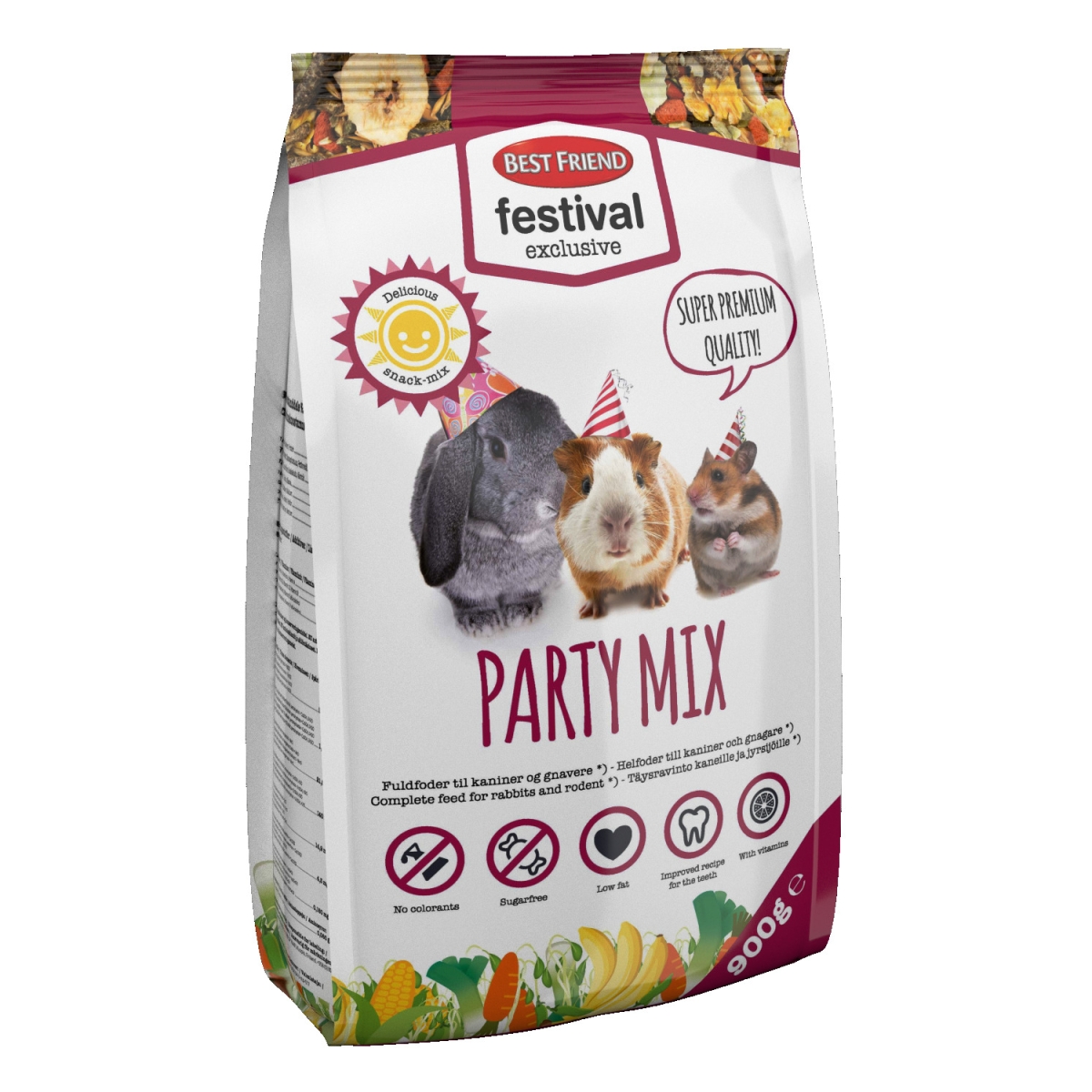 Best Friend Festival Excl. Party Mix trušu barība, 900 g - Produkta attēls