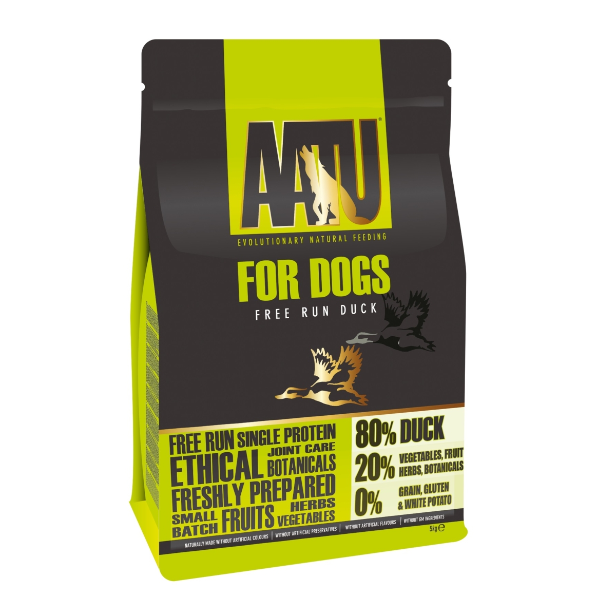 AATU sausā barība suņiem, pīle, 5 kg - Produkta attēls