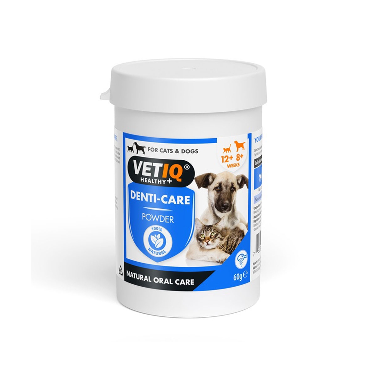 VETIQ Denti-Care pulveris suņiem/kaķiem, 60g - Produkta attēls