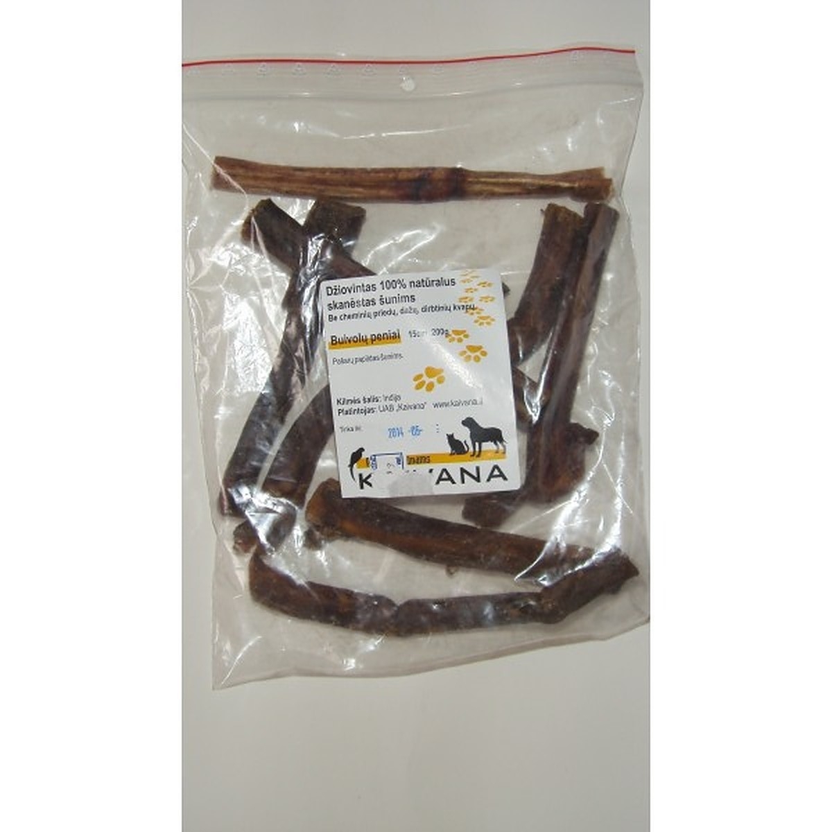 Žāvēti bifeļu dzimumlocekļi 200 g - Produkta attēls
