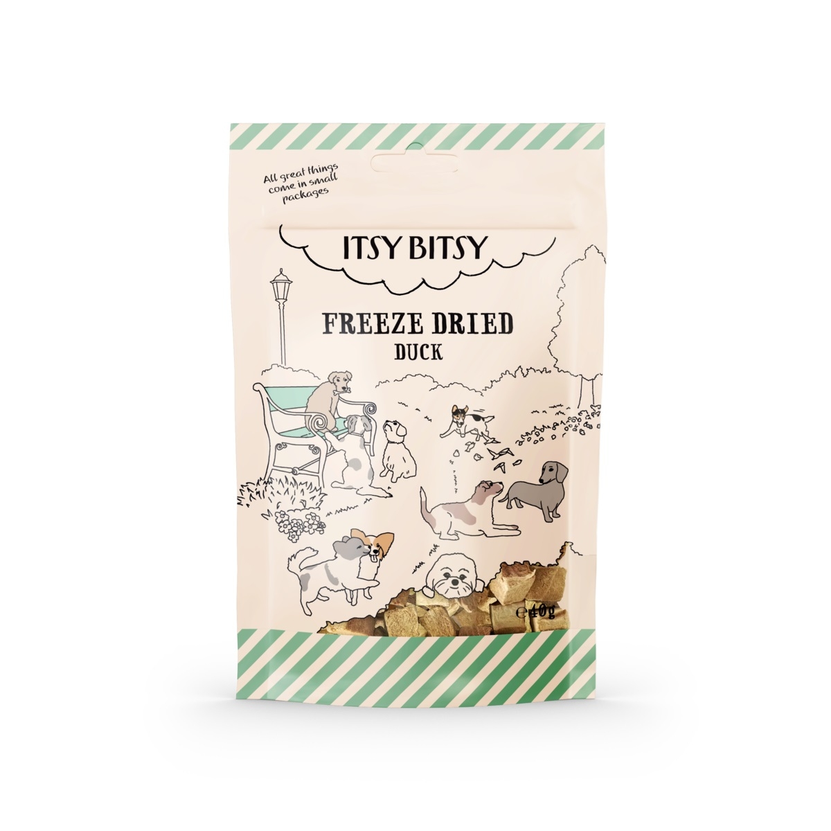 ITSY BITSY Liofilizēts gardums suņiem, pīle, 40g - Produkta attēls