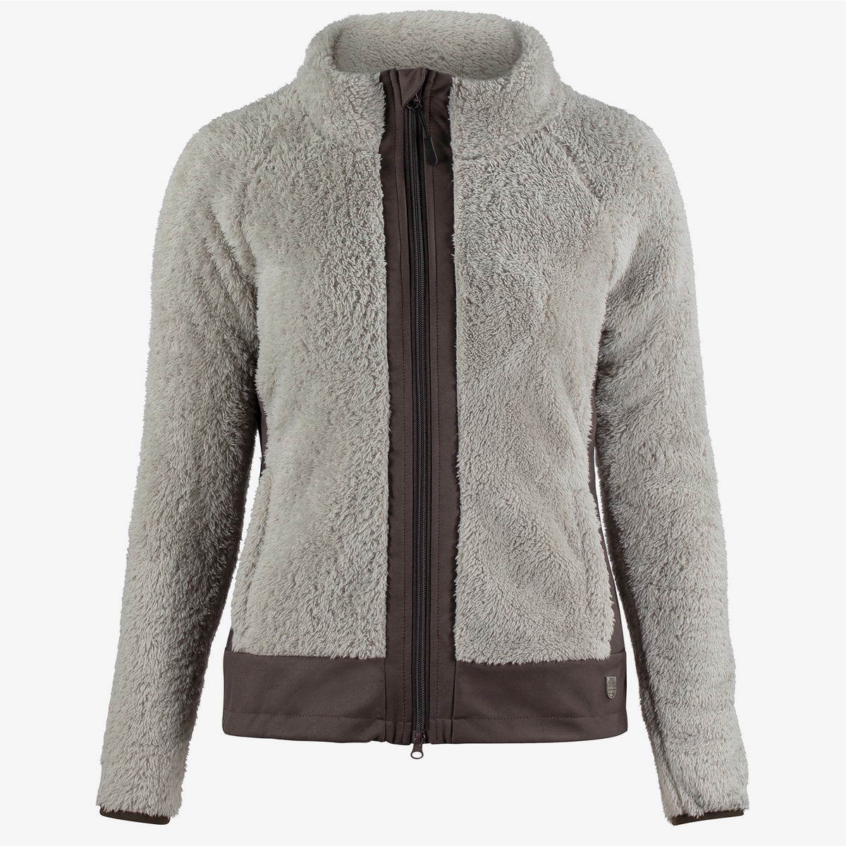 HORZE NAISTE SOFTSHELL FLIIS DEANNE 34 HALL/PRUUN - Produkta attēls