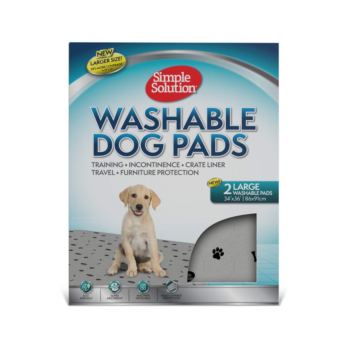 SIMPLE SOLUTION mazgājami paladziņi, 86 x 91cm, 2gb - Produkta attēls