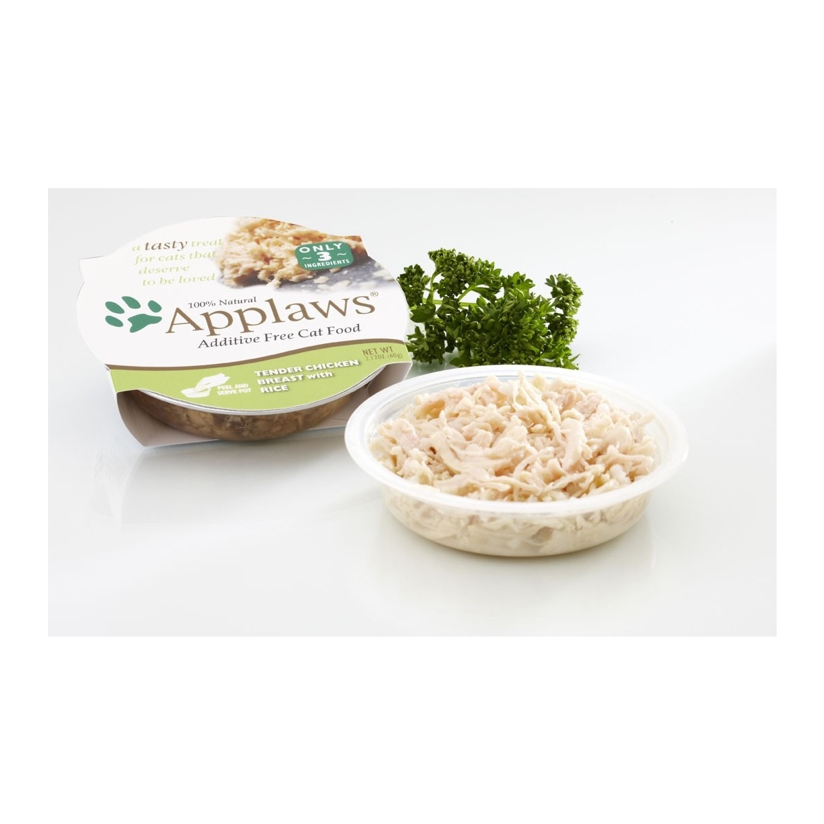 Applaws maltīte trauciņā kaķiem, vista un rīsi, 60 g - Produkta attēls
