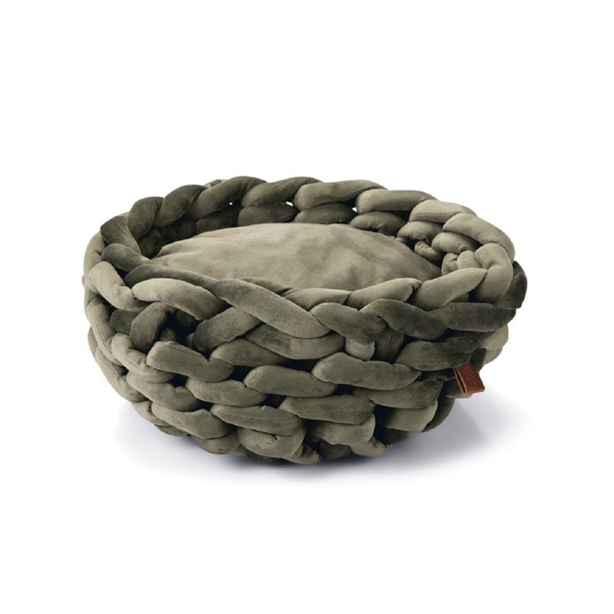 BEEZTEES Ziba guļvieta kaķiem 40x40x15 cm, zaļa - Produkta attēls