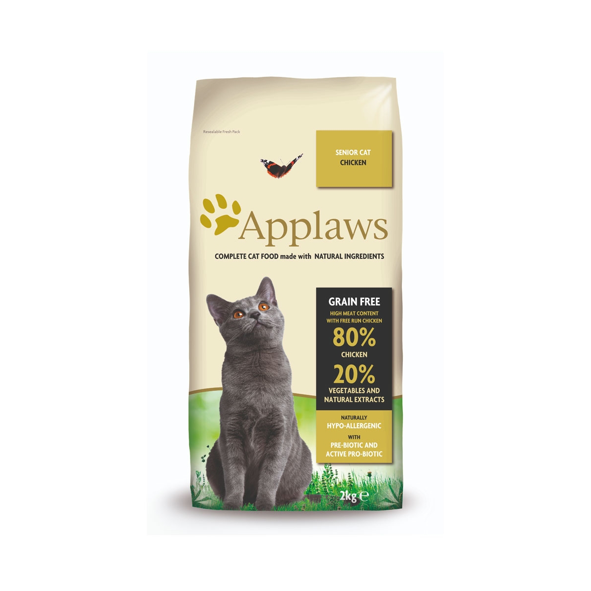 APPLAWS Senior sausā barība kaķiem-senioriem, vista, 2kg - Produkta attēls
