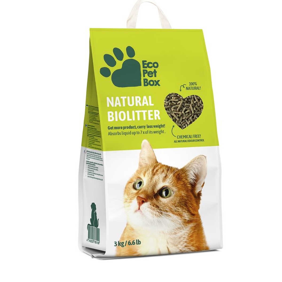 ECO PET BOX kaķu tualetes pakaiši 3kg