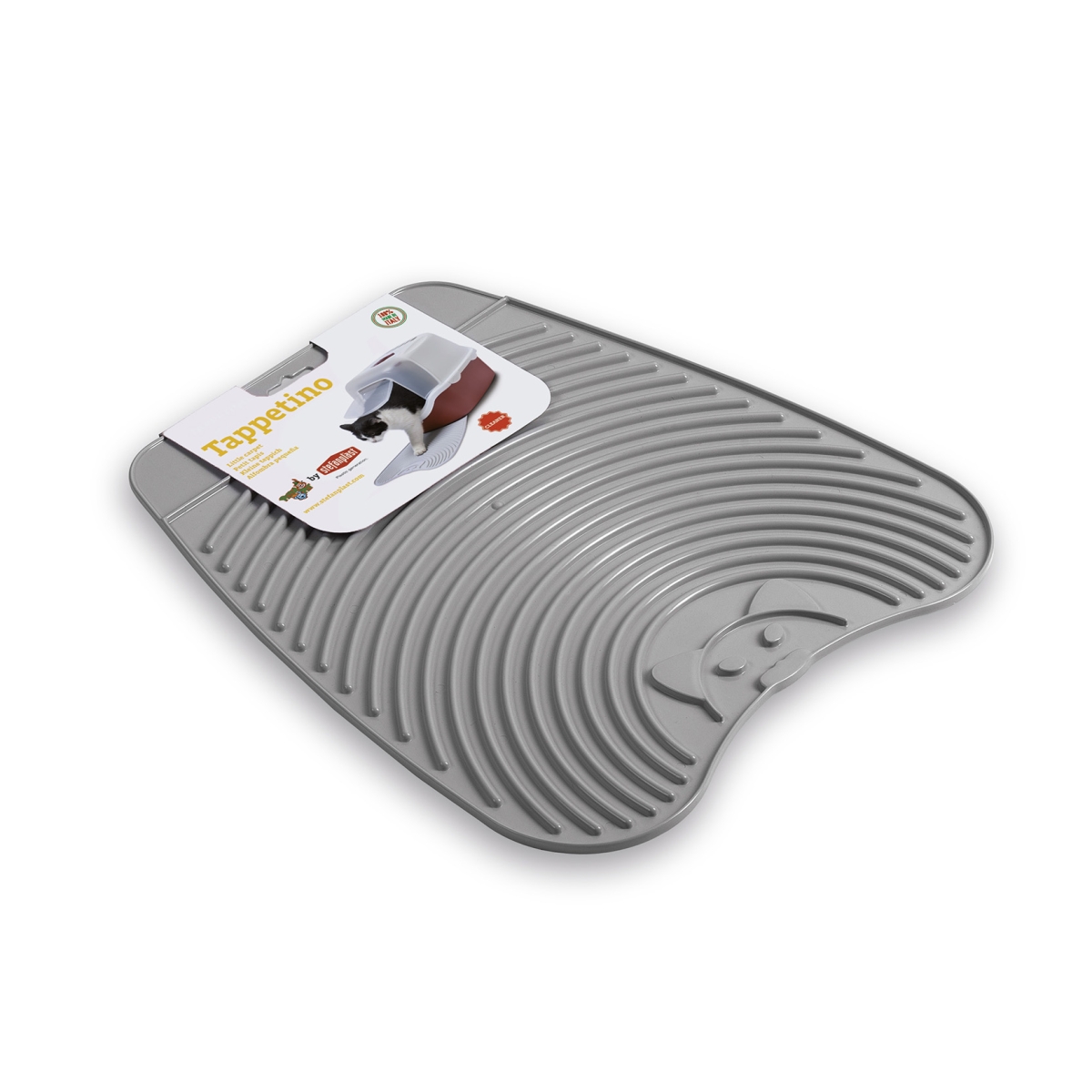 Stefanplast kaķu tualetes paklājiņš, pelēks, 39 X 35 cm - Produkta attēls