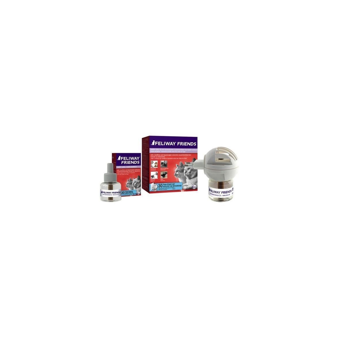 Feliway Friends difuzors kaķiem+uzpildāma pudelīte, 48 ml - Produkta attēls