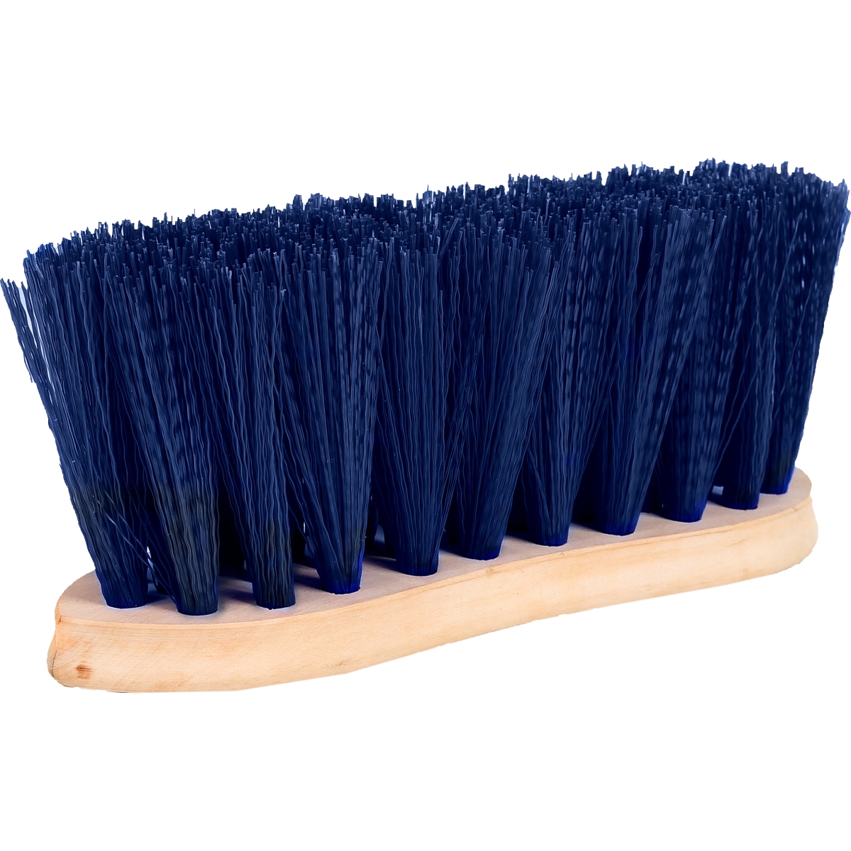 Horze zirgu birste ar koka kātu, 8 cm sari, zila - Produkta attēls