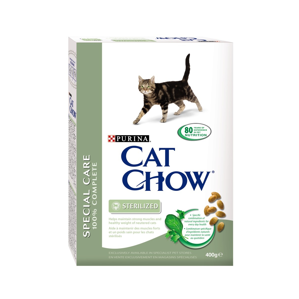 Cat Chow Sterilised sausā barība sterilizētiem kaķiem, 400 g - Produkta attēls
