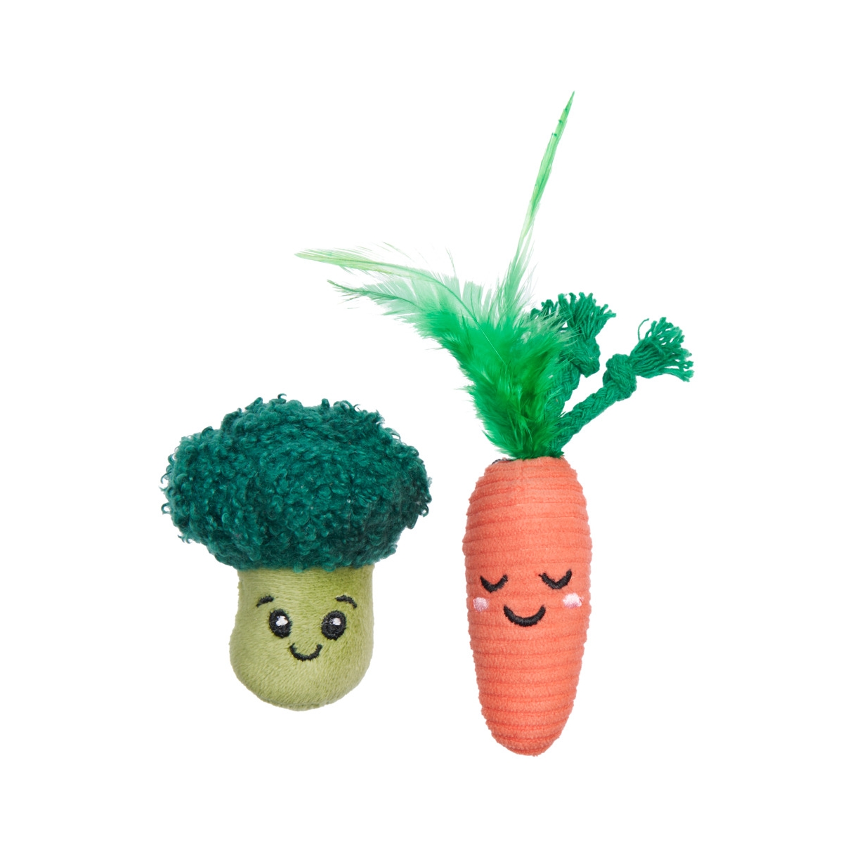 LITTLE&BIGGER Carrot and Broccoli rotaļlieta kaķiem - Produkta attēls
