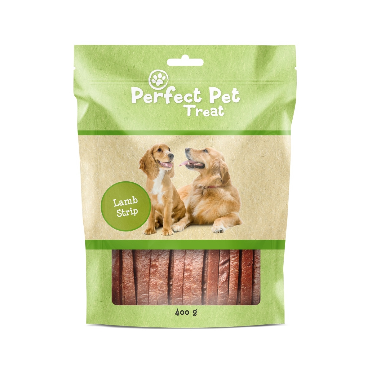 PERFECT PET Strips gardums suņiem, jērs, 400g - Produkta attēls