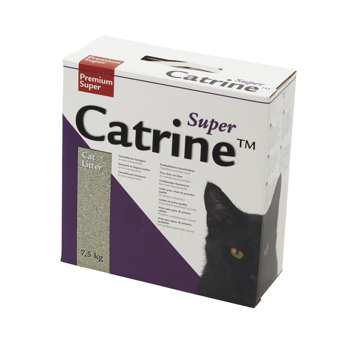 Catrine Premium Super smiltis kaķu tualetei, 7,5 kg - Produkta attēls