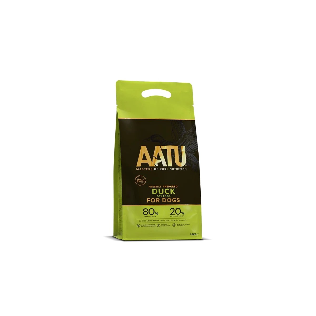 AATU sausā barība suņiem, pīle, 1,5 kg - Produkta attēls