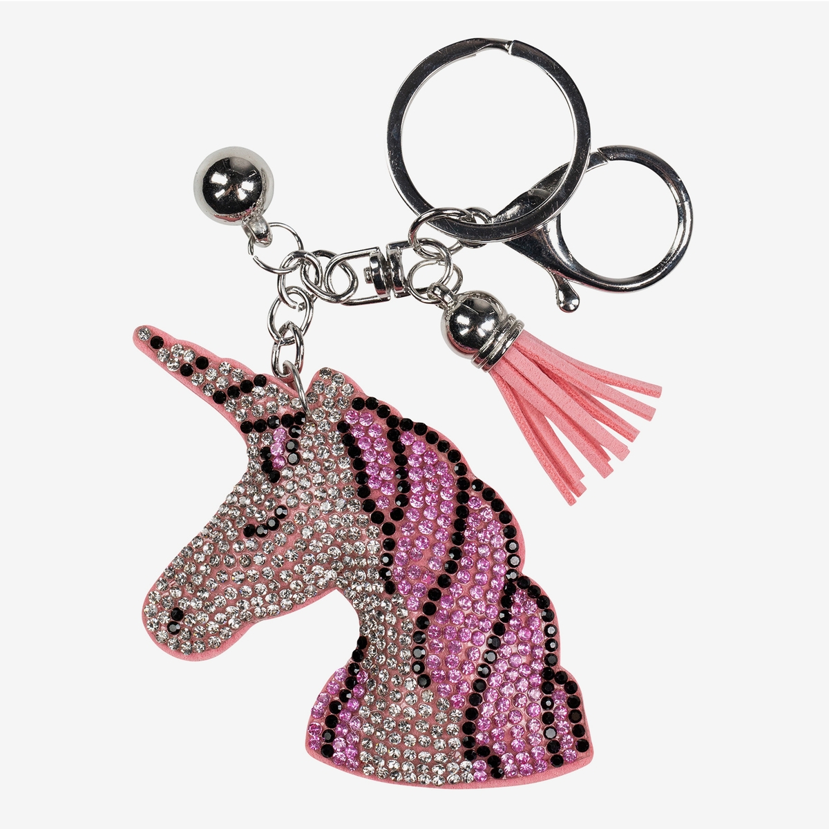 Horze Unicorn Love atslēgu piekariņš rozā/sudraba - Produkta attēls